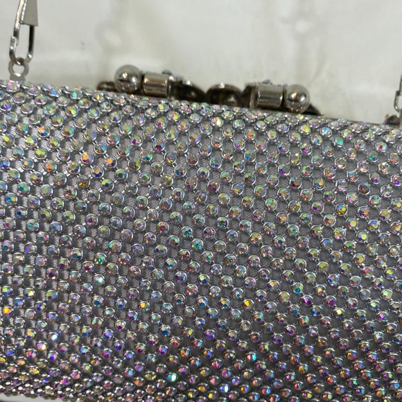 Fawziya Designer Rhinestone Peacock Glamour Shoulder Handbag ~ NWOT - Picture 9 of 13